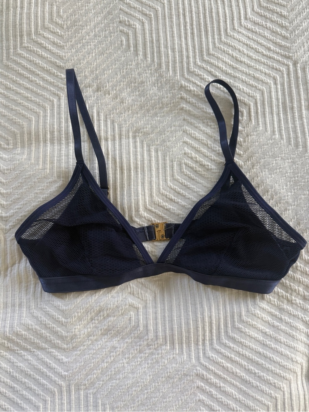 Lunalae Navy Mesh Pole Bralette US 4, AU 8